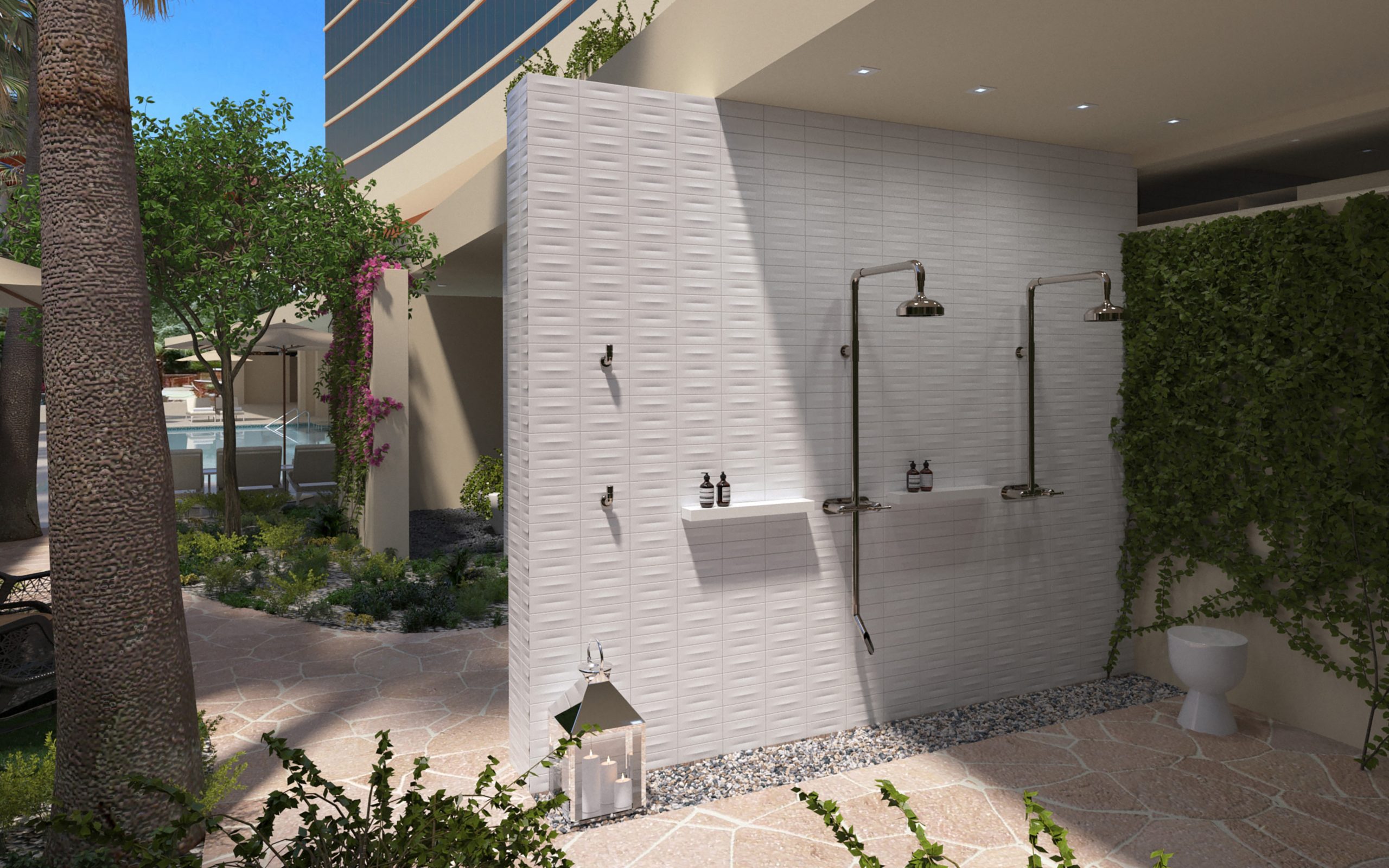 the spa at red rock | shower garden | image 13